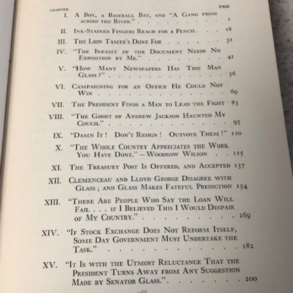 Carter Glass: A Biography - 1st Edition Hardcover Published by Longmans Green Co - Picture 8 of 9